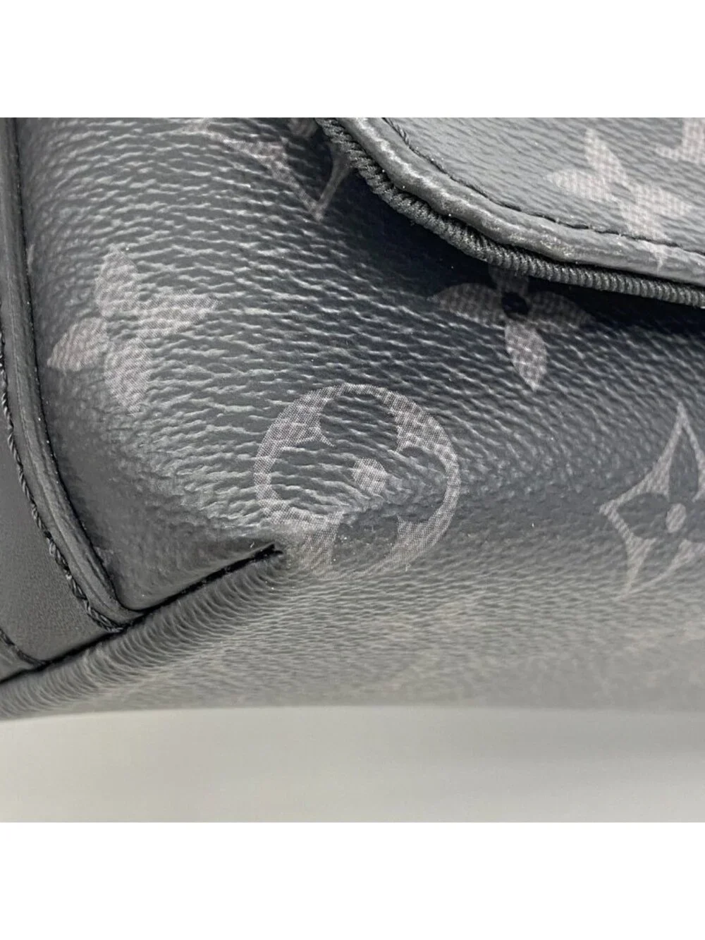 Louis Vuitton Shoulder Bag Monogram Eclipse District PM Black